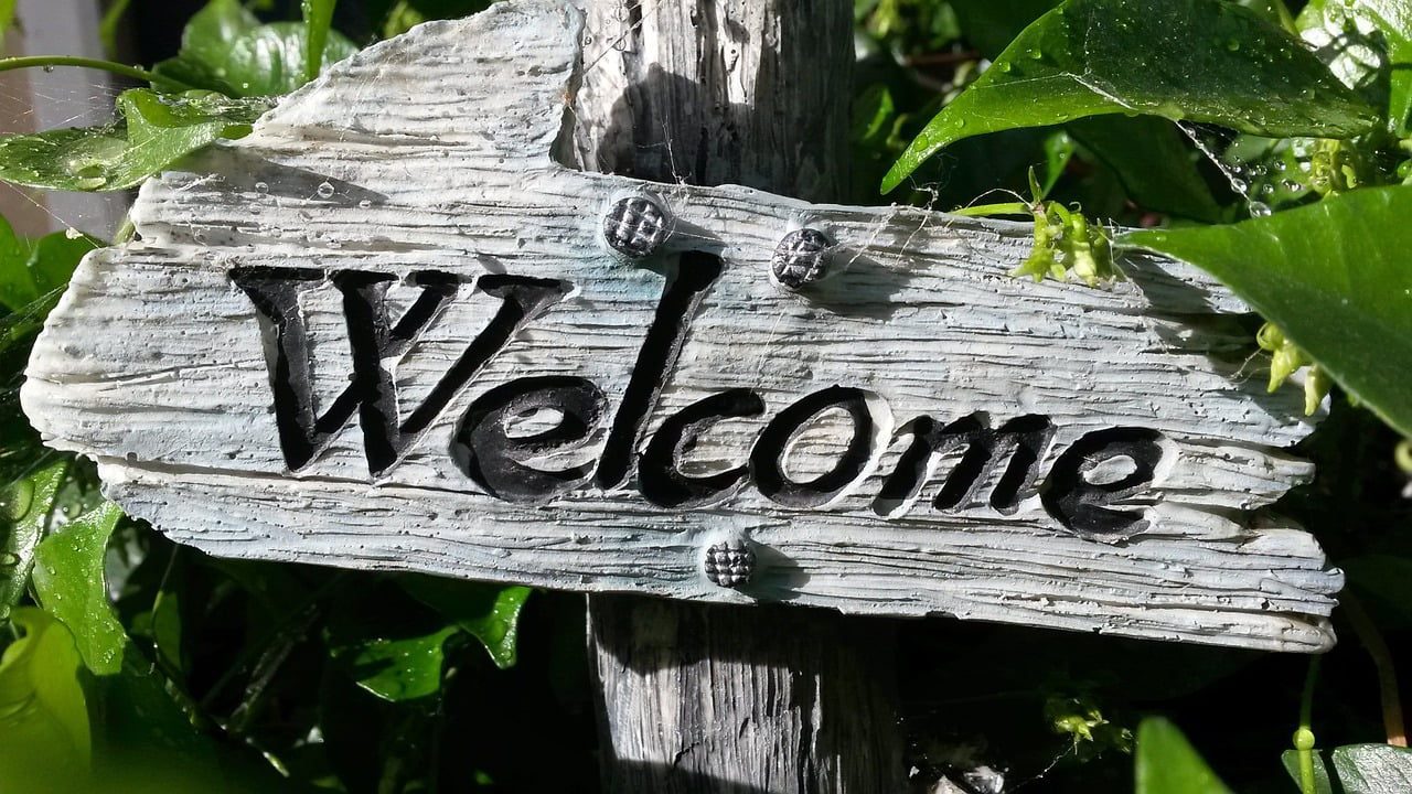 welcome sign garden decoration welcome 724689